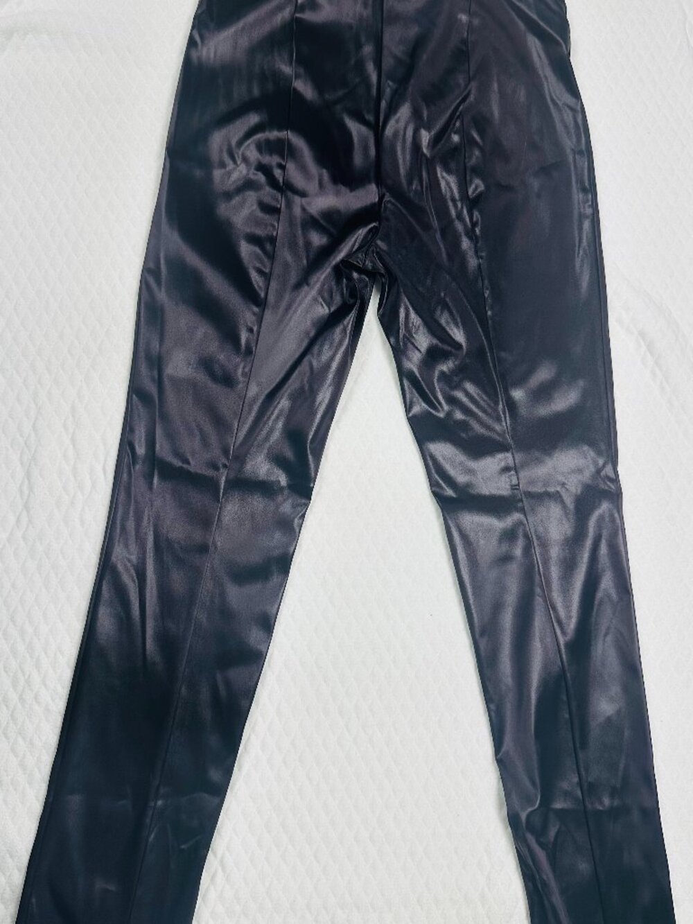 Theory Women’s Size 8 Chocolate Brown High Shine Skinny Pants Ankle Zip